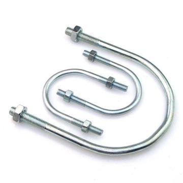 哈德威 U型螺栓帶2個(gè)螺母,M12-89,3寸,鍍鋅